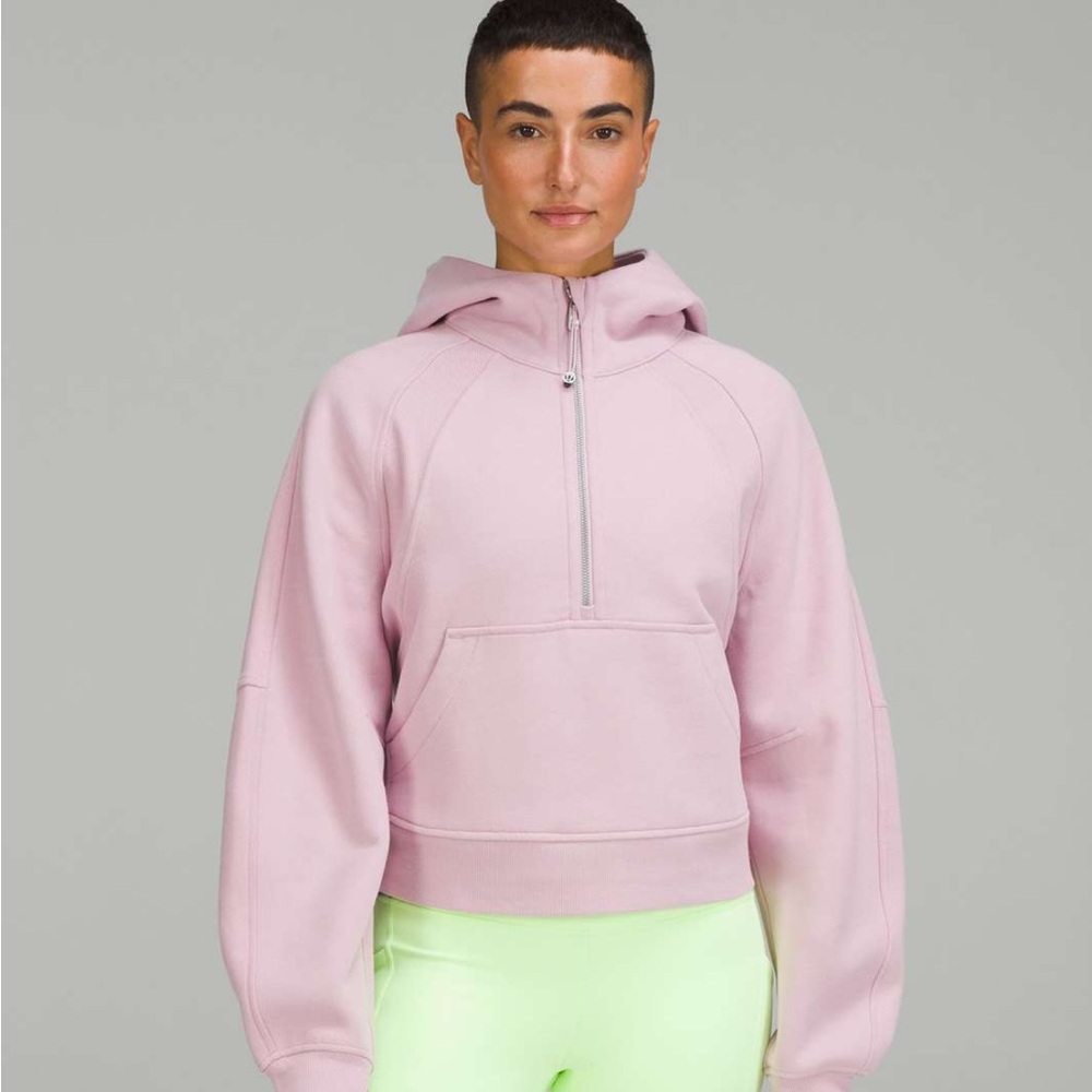 Lululemon pink peony scuba hoodie